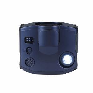 ユアサプライムス YBM-600HE(A) ベルト 首掛け 2WAY パワフルベルトファン LEDライト付 ブルー