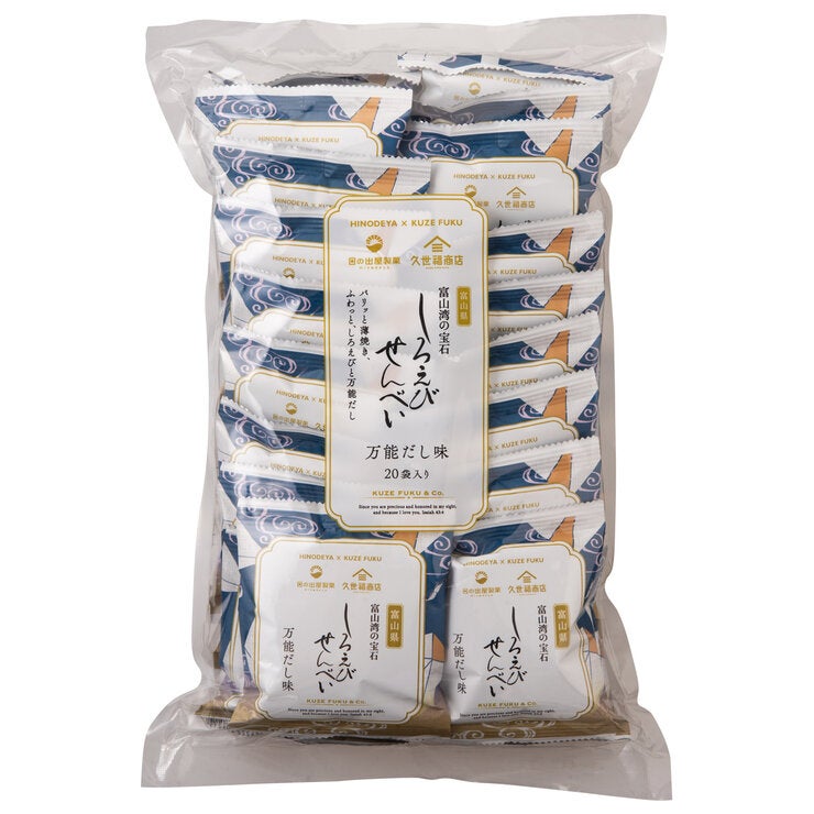 久世福商店 しろえびせんべい 万能だし味 13g x 20pc