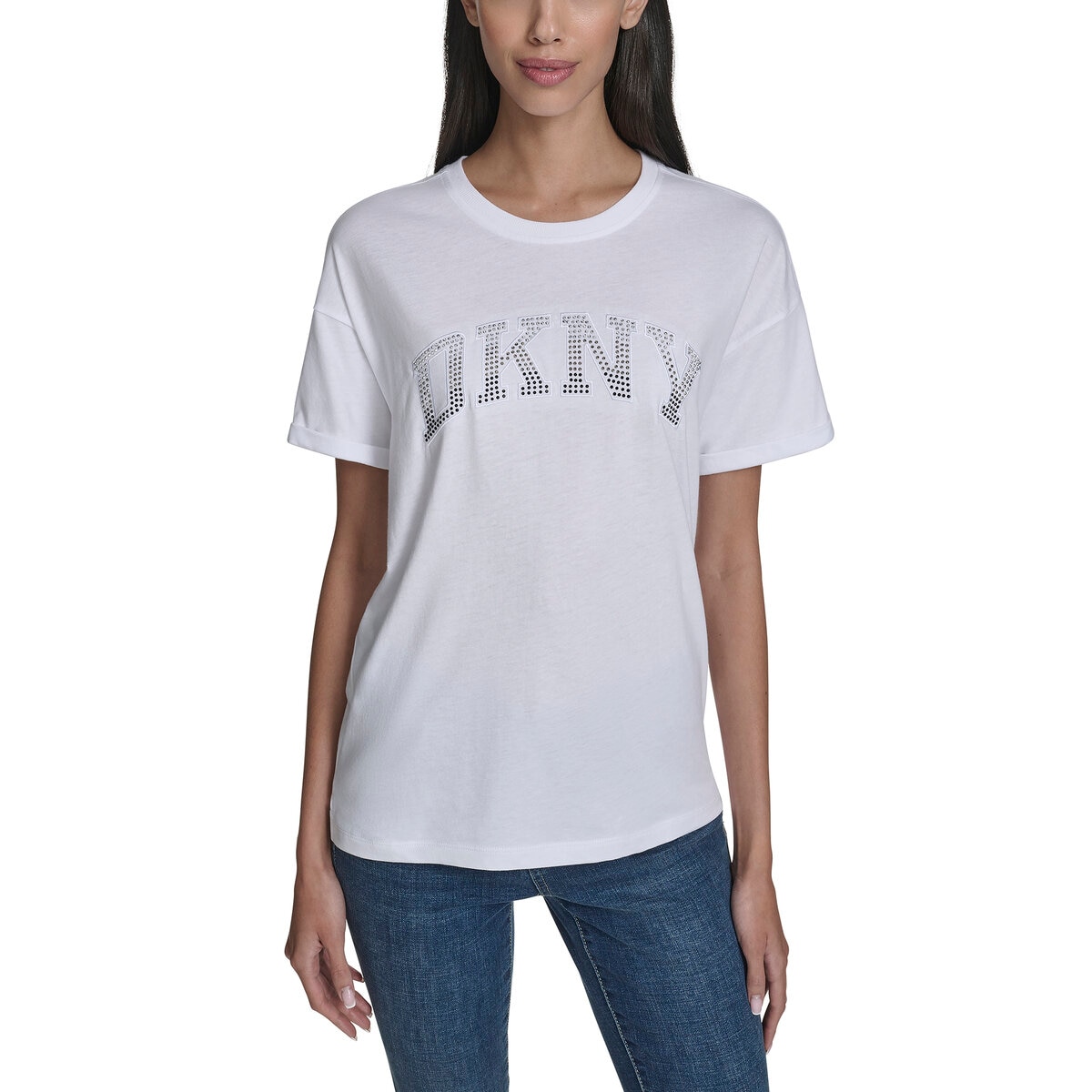 DKNY レディース 半袖 ロゴ Ｔシャツ