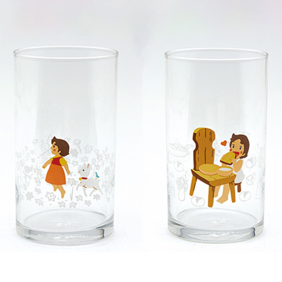 三郷陶器 アルプスの少女ハイジ ガラスタンブラー 250ml