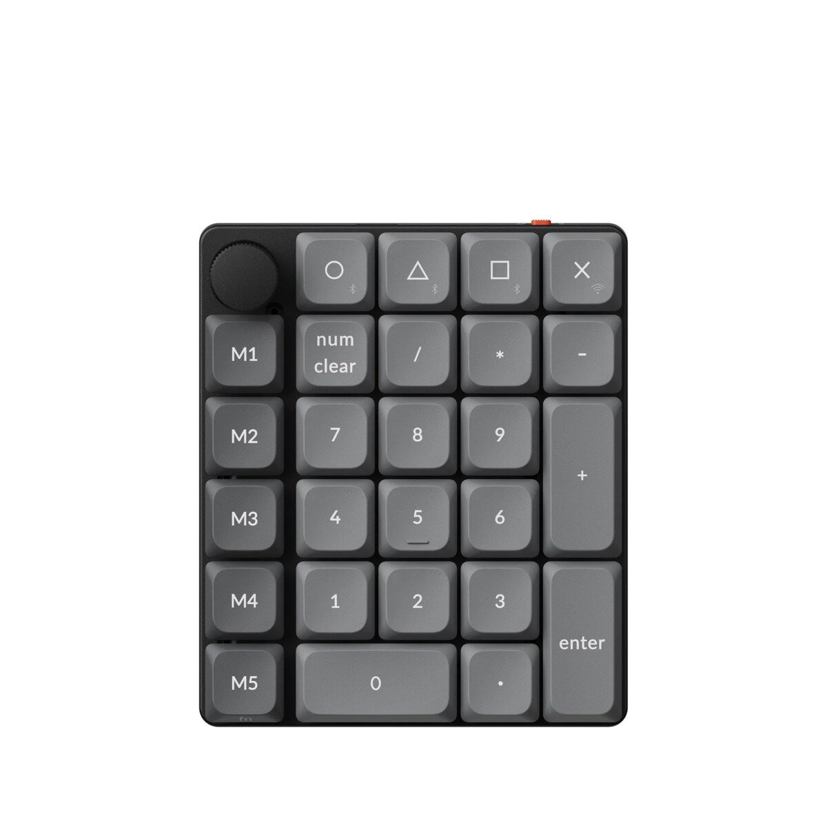 Keychron / K0 Max QMKワイヤレスカスタム・テンキー ブラック / グレー / 赤軸 (ホットスワップ)