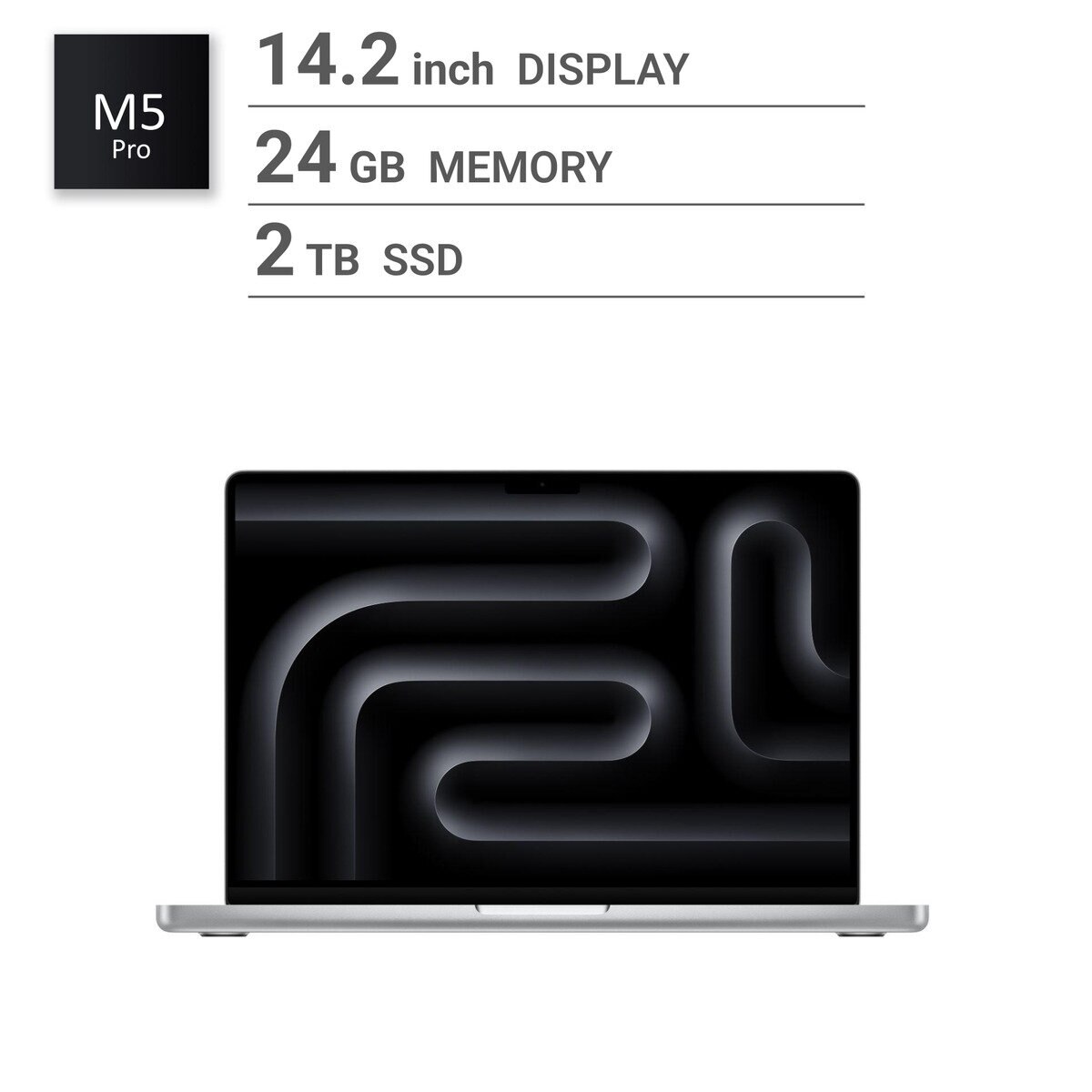 Apple/MacBook Pro 14インチ/18コアCPU/ 20コアGPU/M5 Proチップ /24GB/2TB SSD-シルバー