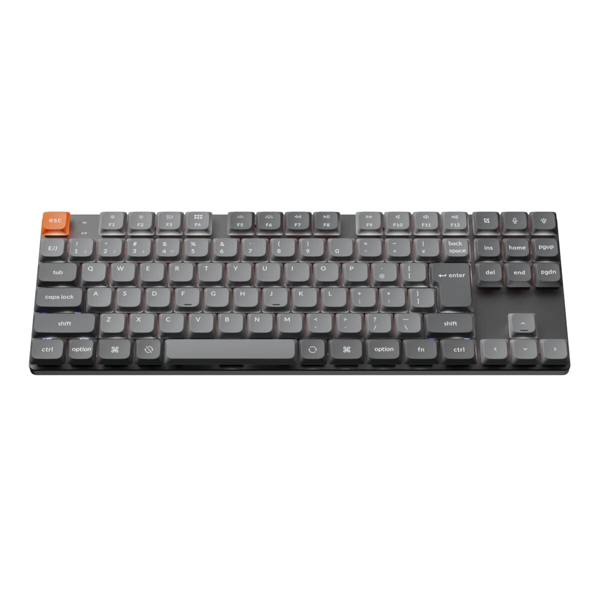 Keychron / K1 Max QMK/VIA ワイヤレス ロープロファイル・メカニカルキーボード White LED 赤軸 JIS配列（かな印字なし）
