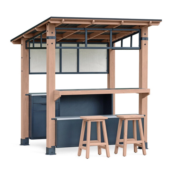 Yardistry カンティーナ ガゼボ 8 x 8フィート（2.3 x 2.3m）