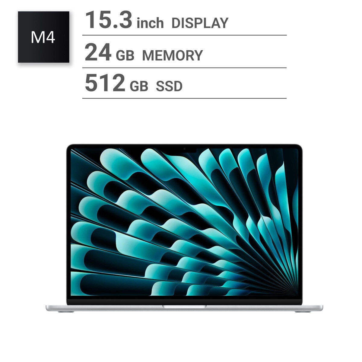 Apple/MacBook Air 15インチ/10コアCPU/ 10コアGPU/M4チップ /24GB/512GB SSD