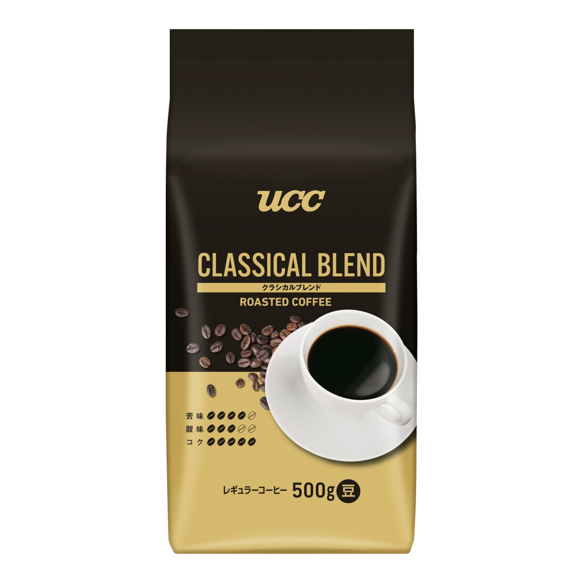 UCC上島珈琲 クラシカルブレンド豆 500g (豆)
