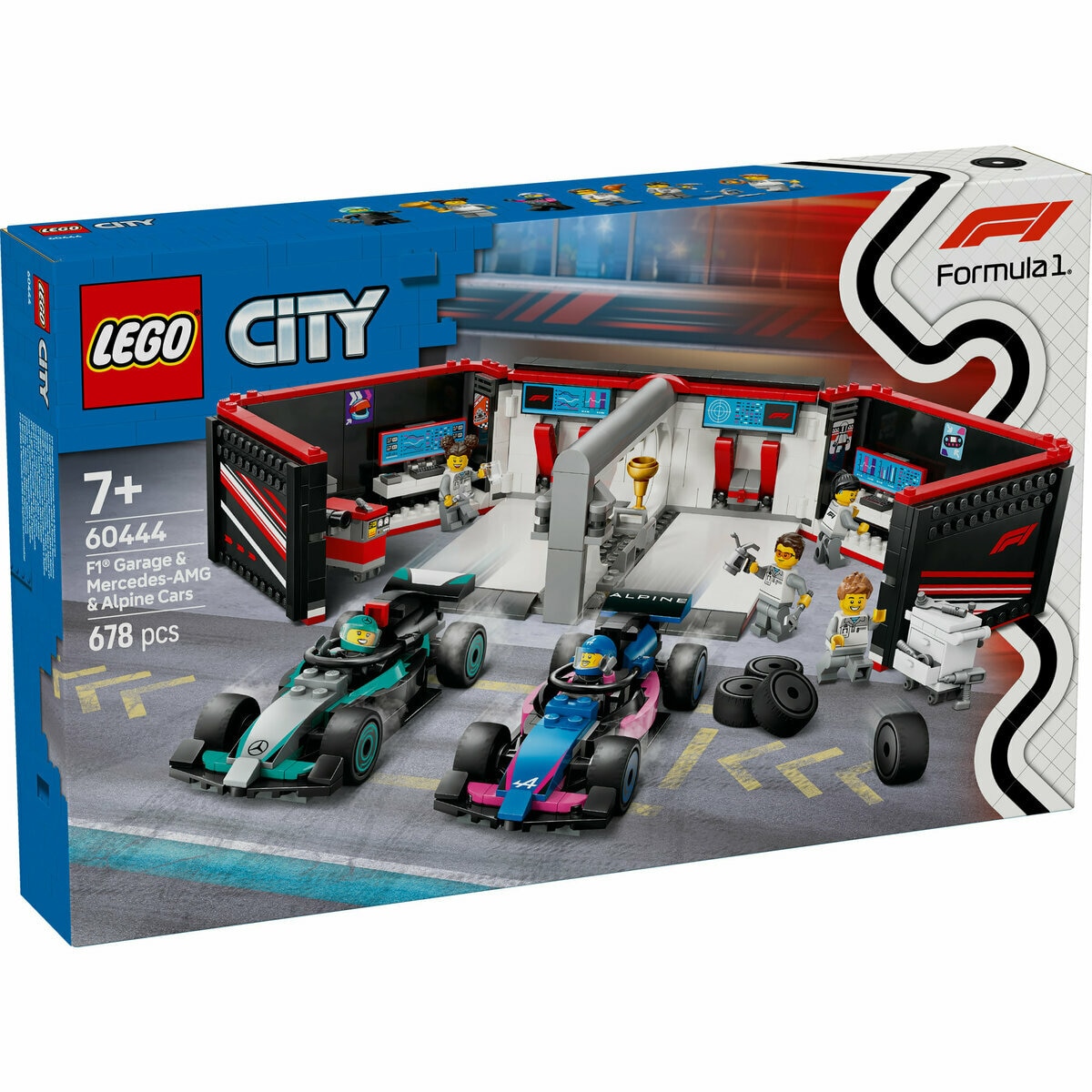 レゴ F1® Mercedes-AMG & Alpine レースカーガレージ
