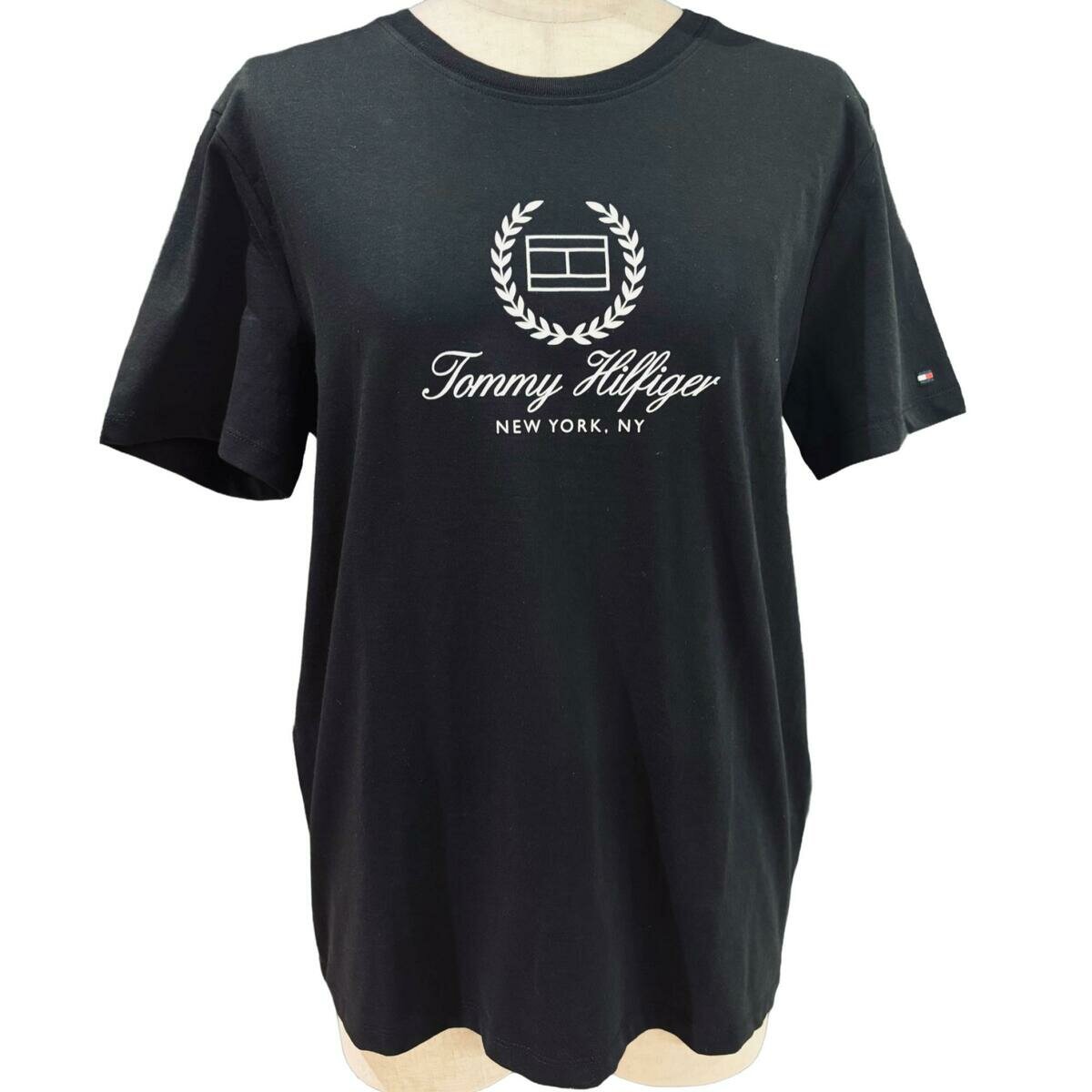 トミーヒルフィガー レディース フラッグ 半袖Tシャツ