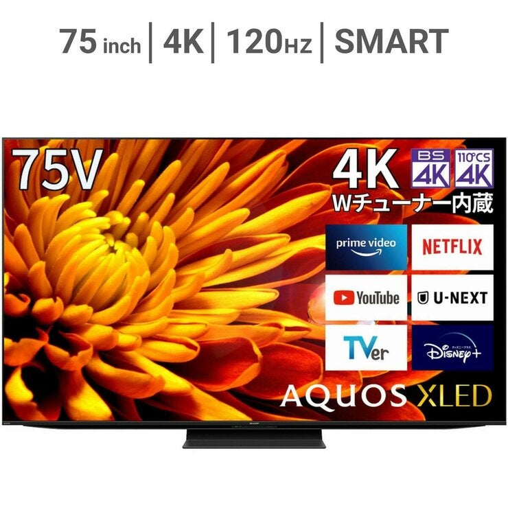 シャープ アクオス 75インチ 4KMiniLED液晶テレビ 4T-C75EP1