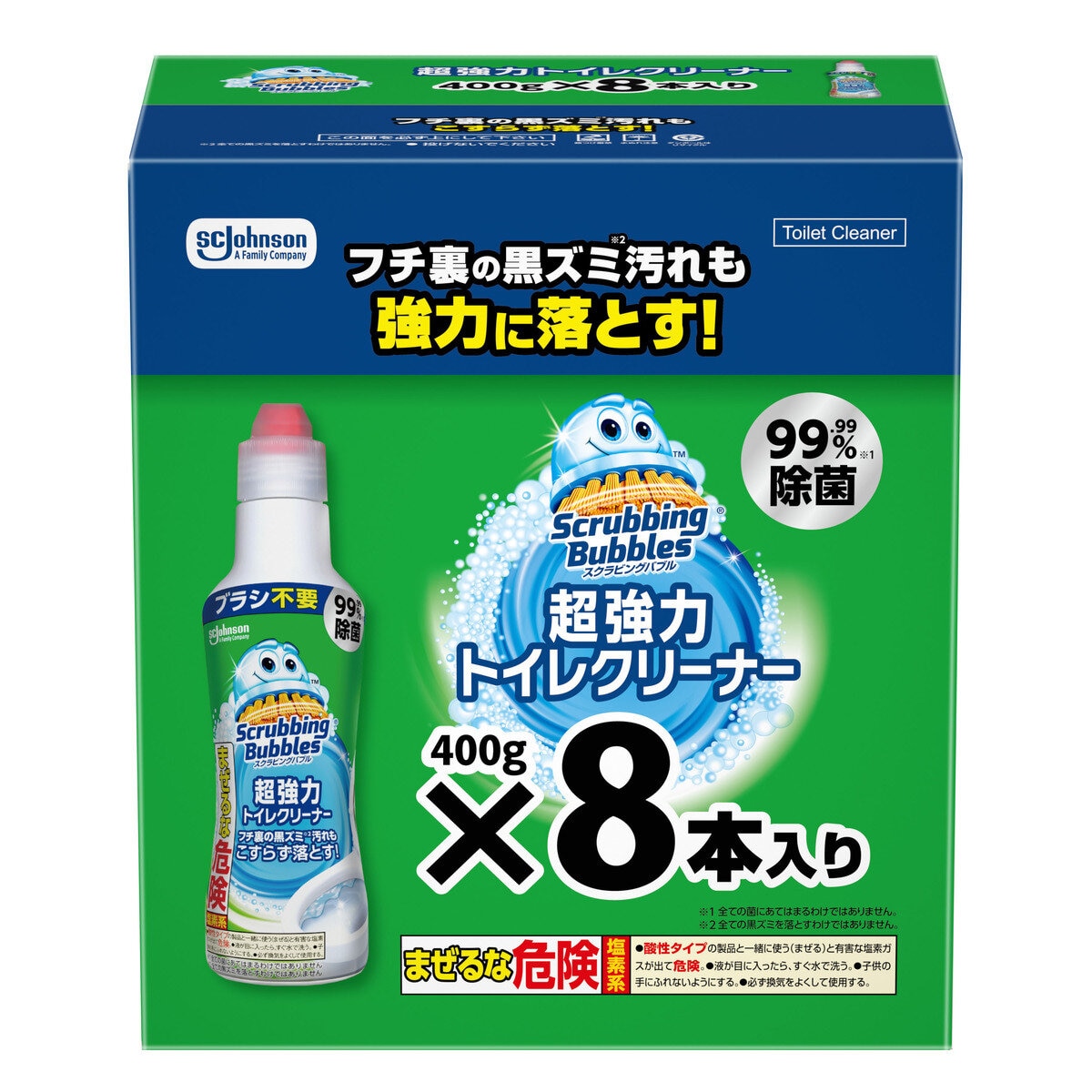 スクラビングバブル 超強力トイレクリーナー 400g x 8本