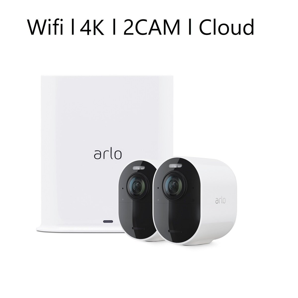 Arlo Ultra2 スポットライトワイヤレスセキュリティカメラ 2台キット 4K HDR Wi-Fi