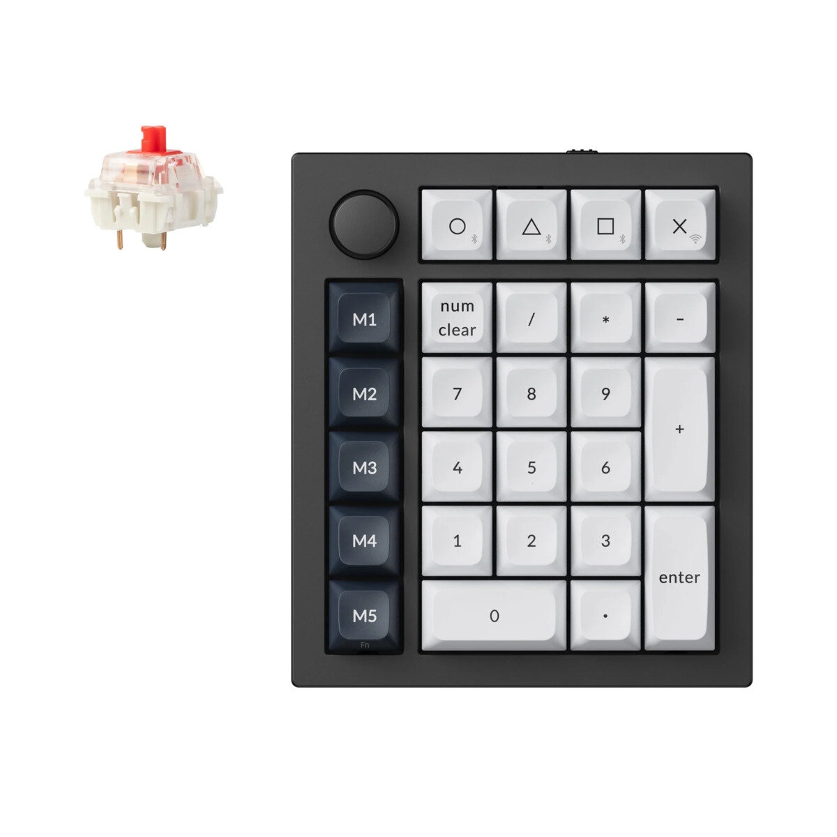 Keychron / Q0 Max QMK カスタム・テンキー / カーボンブラック / 赤軸 (ホットスワップ)