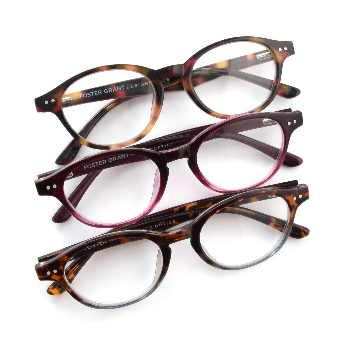 Design Optics® by Foster Grant "OLIVIA"/"LAYNA" リーディンググラス 3.00 3着セット