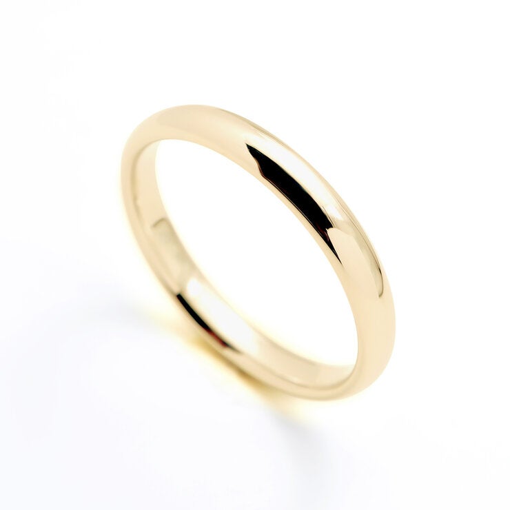 18K イエローゴールド マリッジリング 3.0mm 3 ~ 21号