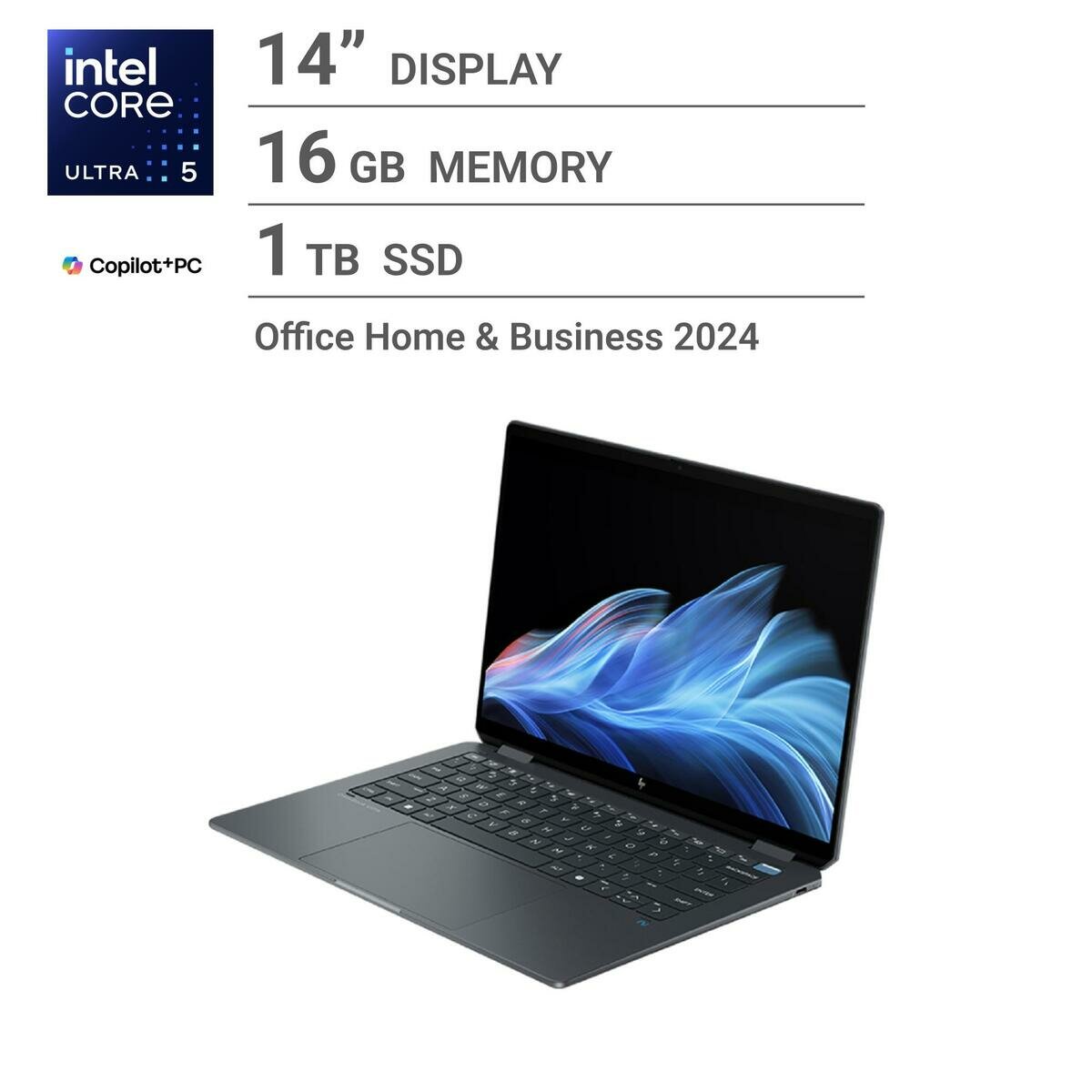 HP ノートPC/OmniBook Ultra Flip/14.0インチ/Core Ultra 5 226V/メモリ 16GB/SSD 1TB/イクリプスグレー/B0GM5PA-AAAM